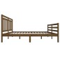 vidaXL Estructura de cama madera maciza marrón miel 5FT king 150x200cm vidaXL Estructura de cama madera maciza marrón miel 5FT king 150x200cm