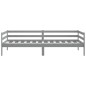 vidaXL Sofá cama de madera maciza de pino gris 90x200 cm vidaXL Sofá cama de madera maciza de pino gris 90x200 cm