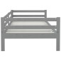 vidaXL Sofá cama de madera maciza de pino gris 90x200 cm vidaXL Sofá cama de madera maciza de pino gris 90x200 cm