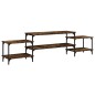 vidaXL Mueble para TV madera contrachapada roble ahumado 197x35x52 cm vidaXL Mueble para TV madera contrachapada roble ahumado 197x35x52 cm