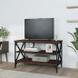 vidaXL Mueble para TV madera contrachapada marrón roble 80x40x50 cm vidaXL Mueble para TV madera contrachapada marrón roble 80x40x50 cm