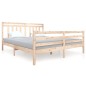 vidaXL Estructura de cama de madera maciza 6FT super king 180x200 cm vidaXL Estructura de cama de madera maciza 6FT super king 180x200 cm