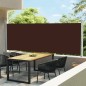 vidaXL Toldo lateral retráctil para patio marrón 600x160 cm vidaXL Toldo lateral retráctil para patio marrón 600x160 cm