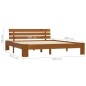 vidaXL Estructura de cama madera maciza pino marrón miel 180x200 cm vidaXL Estructura de cama madera maciza pino marrón miel 180x200 cm