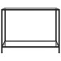 vidaXL Mesa de consola transparente vidrio templado 100x35x75 cm