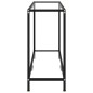 vidaXL Mesa de consola transparente vidrio templado 100x35x75 cm