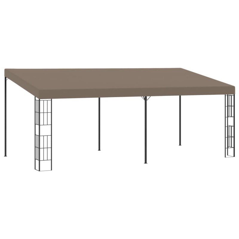 vidaXL Cenador con montaje en la pared gris taupe 6x3 m vidaXL Cenador con montaje en la pared gris taupe 6x3 m