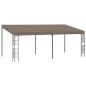vidaXL Cenador con montaje en la pared gris taupe 6x3 m vidaXL Cenador con montaje en la pared gris taupe 6x3 m