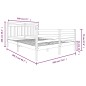 vidaXL Estructura de cama de madera maciza 6FT super king 180x200 cm vidaXL Estructura de cama de madera maciza 6FT super king 180x200 cm