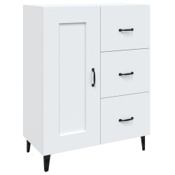 vidaXL Aparador de madera contrachapada blanco 69,5x34x90 cm