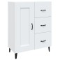 vidaXL Aparador de madera contrachapada blanco 69,5x34x90 cm