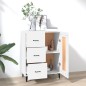 vidaXL Aparador de madera contrachapada blanco 69,5x34x90 cm