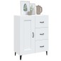 vidaXL Aparador de madera contrachapada blanco 69,5x34x90 cm