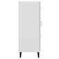 vidaXL Aparador de madera contrachapada blanco 69,5x34x90 cm