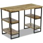 vidaXL Escritorio de oficina madera de mango 110x50x76 cm vidaXL Escritorio de oficina madera de mango 110x50x76 cm