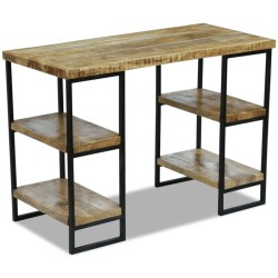vidaXL Escritorio de oficina madera de mango 110x50x76 cm
