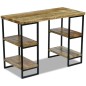 vidaXL Escritorio de oficina madera de mango 110x50x76 cm vidaXL Escritorio de oficina madera de mango 110x50x76 cm