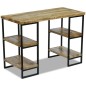 vidaXL Escritorio de oficina madera de mango 110x50x76 cm vidaXL Escritorio de oficina madera de mango 110x50x76 cm