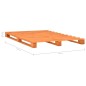 vidaXL Estructura de cama de palés madera maciza pino marrón 120x200cm
