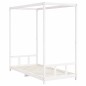 vidaXL Estructura de cama para niños madera de pino blanco 90x200 cm vidaXL Estructura de cama para niños madera de pino blanco 90x200 cm
