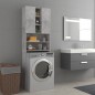 vidaXL Armario de lavadora gris hormigón 64x25,5x190 cm vidaXL Armario de lavadora gris hormigón 64x25,5x190 cm