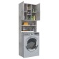 vidaXL Armario de lavadora gris hormigón 64x25,5x190 cm vidaXL Armario de lavadora gris hormigón 64x25,5x190 cm