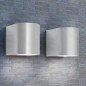 vidaXL Lámpara de pared exterior 2 uds redonda descendente vidaXL Lámpara de pared exterior 2 uds redonda descendente