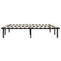 vidaXL Estructura de cama de metal negro 180x200 cm vidaXL Estructura de cama de metal negro 180x200 cm