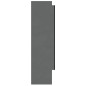 vidaXL Armario de baño con espejo MDF gris brillante 80x15x60 cm vidaXL Armario de baño con espejo MDF gris brillante 80x15x60 cm