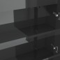 vidaXL Armario de baño con espejo MDF gris brillante 80x15x60 cm vidaXL Armario de baño con espejo MDF gris brillante 80x15x60 cm