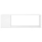 vidaXL Mueble para TV madera contrachapada blanco brillo 100x24x32 cm vidaXL Mueble para TV madera contrachapada blanco brillo 100x24x32 cm