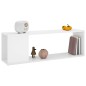 vidaXL Mueble para TV madera contrachapada blanco brillo 100x24x32 cm vidaXL Mueble para TV madera contrachapada blanco brillo 100x24x32 cm