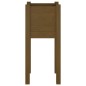 vidaXL Jardineras 2 uds madera maciza de pino marrón miel 31x31x70 cm vidaXL Jardineras 2 uds madera maciza de pino marrón miel 31x31x70 cm