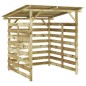 vidaXL Caseta para leña de madera de pino impregnada vidaXL Caseta para leña de madera de pino impregnada