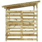 vidaXL Caseta para leña de madera de pino impregnada vidaXL Caseta para leña de madera de pino impregnada