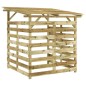vidaXL Caseta para leña de madera de pino impregnada vidaXL Caseta para leña de madera de pino impregnada