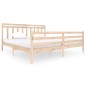 vidaXL Estructura de cama de madera maciza 200x200 cm vidaXL Estructura de cama de madera maciza 200x200 cm
