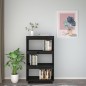vidaXL Estantería/divisor de espacios madera pino negro 60x35x103 cm vidaXL Estantería/divisor de espacios madera pino negro 60x35x103 cm