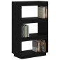 vidaXL Estantería/divisor de espacios madera pino negro 60x35x103 cm vidaXL Estantería/divisor de espacios madera pino negro 60x35x103 cm