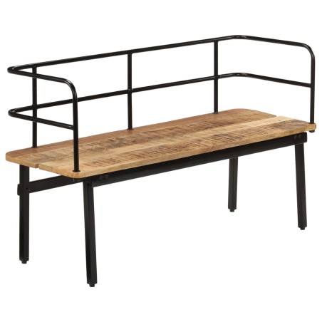 vidaXL Banco de madera maciza de mango 120x40x70 cm