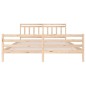 vidaXL Estructura de cama de madera maciza 200x200 cm vidaXL Estructura de cama de madera maciza 200x200 cm