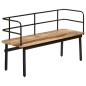 vidaXL Banco de madera maciza de mango 120x40x70 cm vidaXL Banco de madera maciza de mango 120x40x70 cm