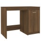 vidaXL Escritorio de madera contrachapada marrón roble 100x50x76 cm