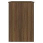 vidaXL Escritorio de madera contrachapada marrón roble 100x50x76 cm