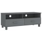 vidaXL Mueble de TV HAMAR madera maciza pino gris oscuro 106x40x40 cm
