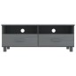 vidaXL Mueble de TV HAMAR madera maciza pino gris oscuro 106x40x40 cm