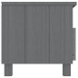 vidaXL Mueble de TV HAMAR madera maciza pino gris oscuro 106x40x40 cm