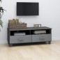 vidaXL Mueble de TV HAMAR madera maciza pino gris oscuro 106x40x40 cm