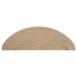 vidaXL Alfombrilla autoadhesiva escalera sisal 15 uds arena 65x21x4 cm vidaXL Alfombrilla autoadhesiva escalera sisal 15 uds arena 65x21x4 cm