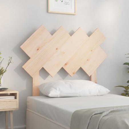 vidaXL Cabecero de cama madera maciza de pino 92x3x81 cm